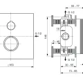 Смеситель для душа Ideal Standard CeraTherm, с термостатом, матовое золото, A6956A2