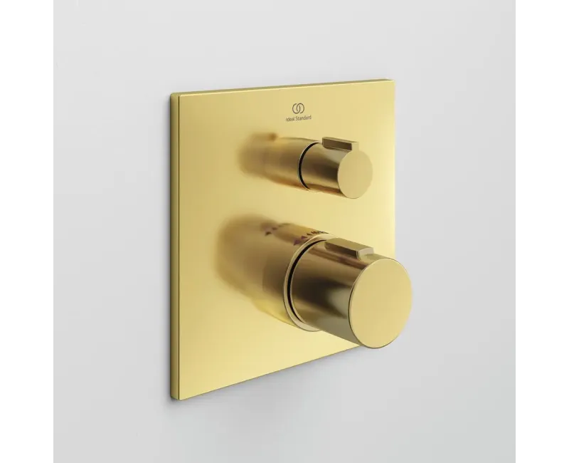 Смеситель для душа Ideal Standard CeraTherm, с термостатом, матовое золото, A6956A2