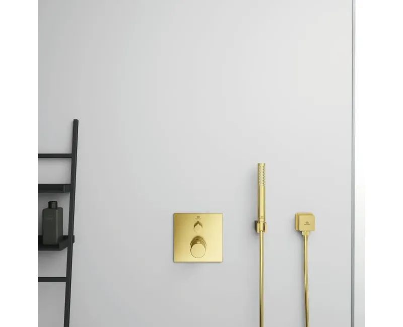 Смеситель для душа Ideal Standard CeraTherm, с термостатом, матовое золото, A6956A2