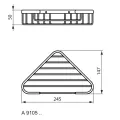 Мыльница Ideal Standard IOM, металл, матовый черный, A9105XG