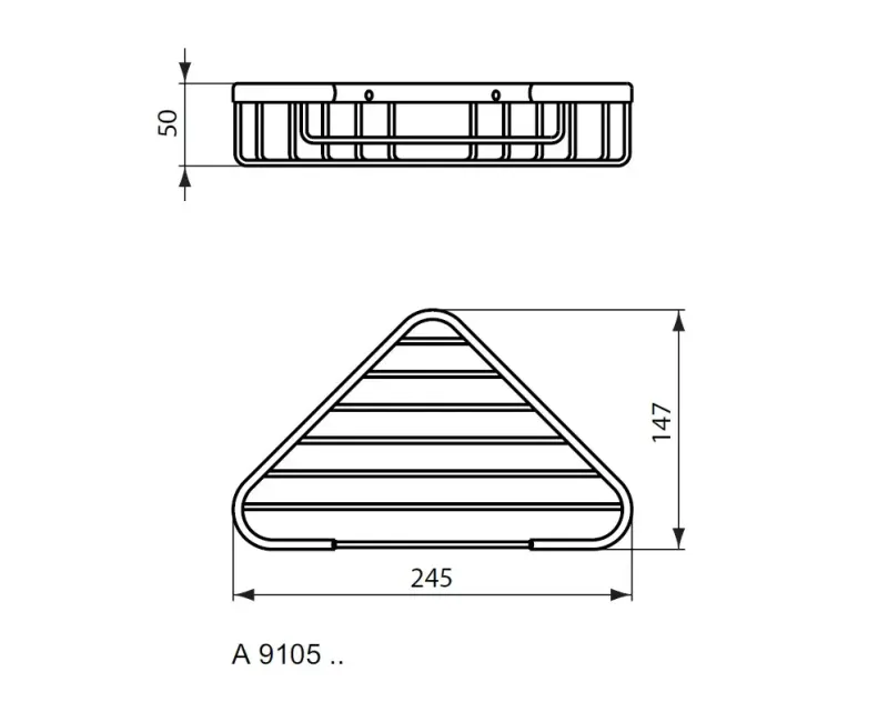 Мыльница Ideal Standard IOM, металл, матовый черный, A9105XG