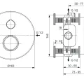 Смеситель для душа Ideal Standard CeraTherm, с термостатом, матовое золото, A5813A2