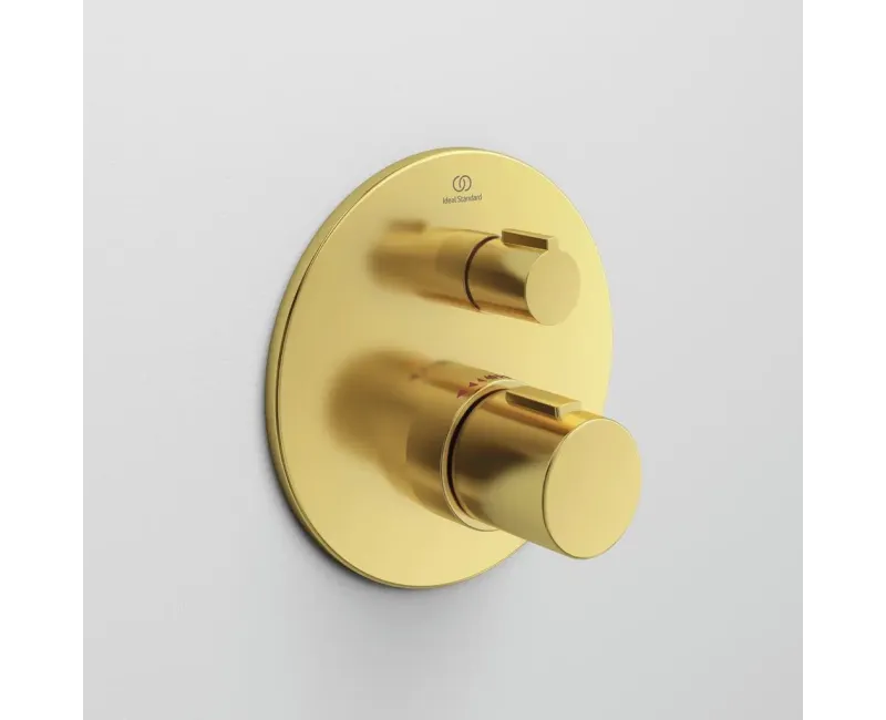 Смеситель для душа Ideal Standard CeraTherm, с термостатом, матовое золото, A5813A2