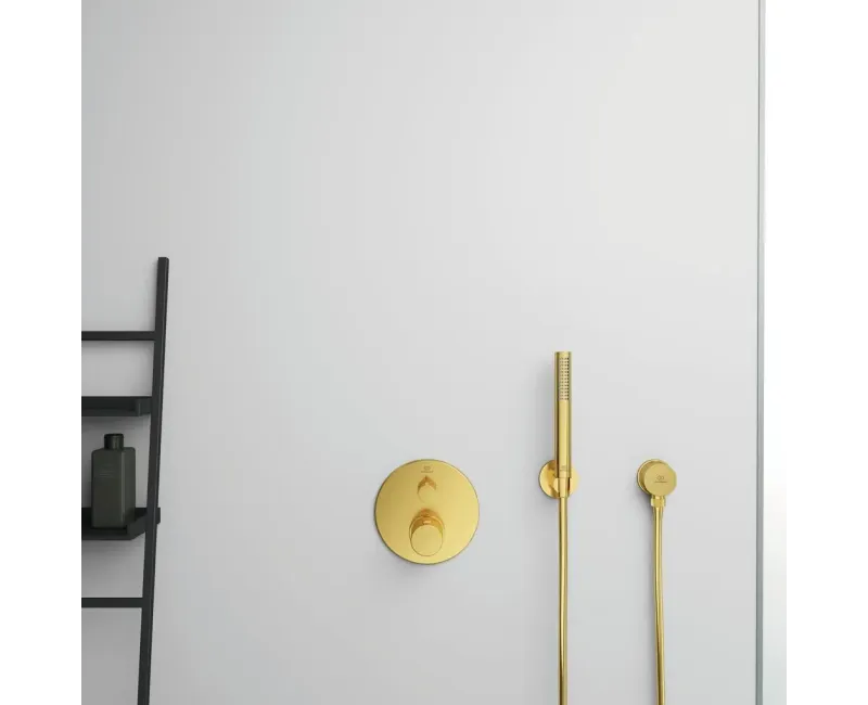 Смеситель для душа Ideal Standard CeraTherm, с термостатом, матовое золото, A5813A2