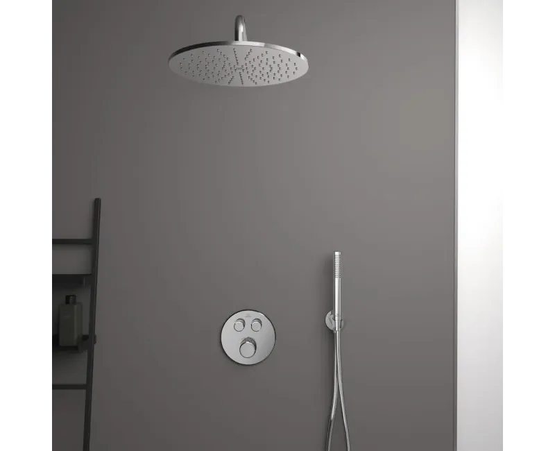 Смеситель для душа Ideal Standard CeraTherm Navigo, с термостатом, Silver Storm, A7296GN