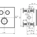Смеситель для душа Ideal Standard CeraTherm Navigo, с термостатом, Silver Storm, A7302GN