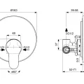 Смеситель для душа Ideal Standard Cerabase, встраиваемый, хром, A7392AA