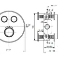 Смеситель для душа Ideal Standard CeraTherm Navigo, термостатический, матовый черный, A7296XG
