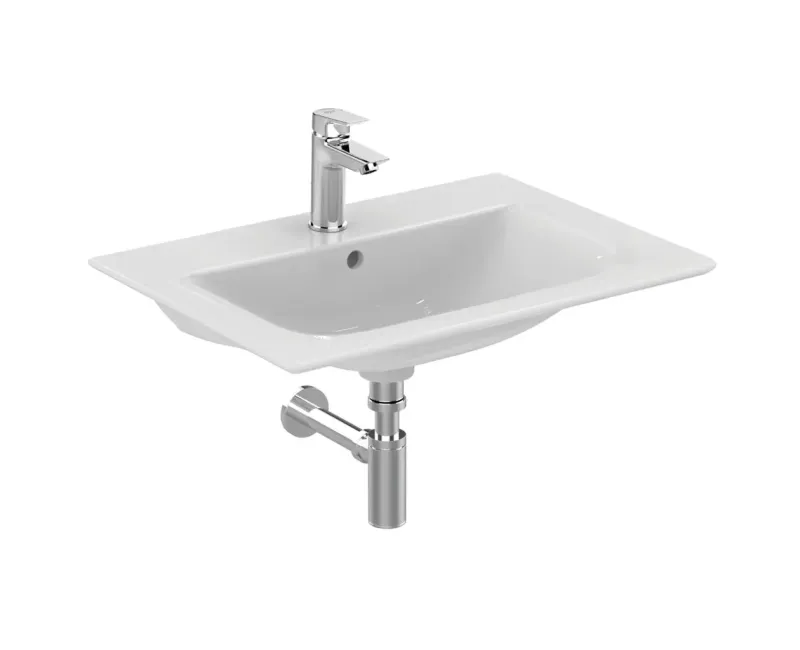 Izlietne skapītim Ideal Standard Connect Air, ar atveri, balta, E0289MA