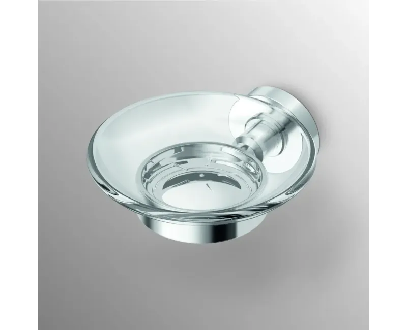 Ziepju trauks Ideal Standard IOM, ar turētāju, caurspīdīgs stikls/hroms, A9123AA
