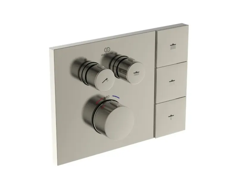 Смеситель для душа Ideal Standard Ceratherm Navigo Solos, с термостатом, Silver Storm, A7894GN