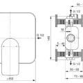 Смеситель для душа Ideal Standard Ceralife C, встраиваемый, хром, BE062AA