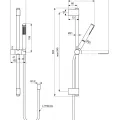 Комплект душа Ideal Standard Idealrain, с ручным душем, хром, A7616AA