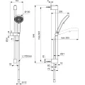 Набор для душа Ideal Standard Idealrain, 2 режима, хром, BE235AA