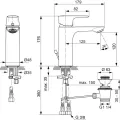 Смеситель для раковины Ideal Standard Connect Air, с клапаном, хром, A7053AA