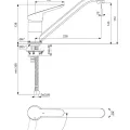 Virtuves maisītājs Ideal Standard CeraFlex, BlueStart, hroms, BC129AA