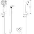 Набор для душа Ideal Standard IdealRain Evo, 3 режима, хром, B2404AA