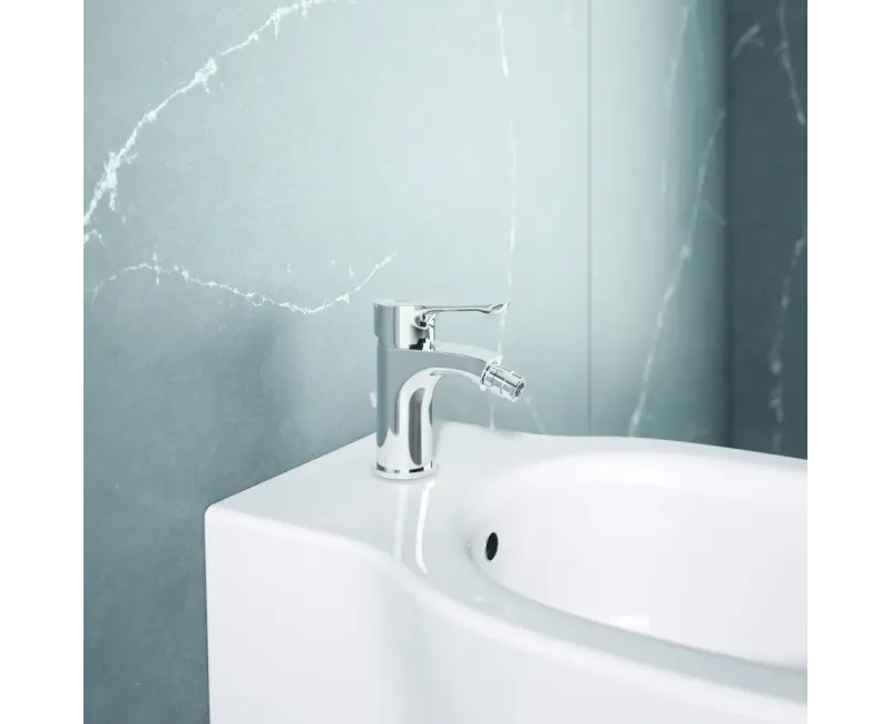 Bidė maišytuvas Ideal Standard Alpha, su vožtuvu, chromas, BC487AA