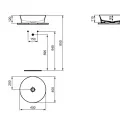 Раковина Ideal Standard Ipalyss, 40 см, без перелива, белая, E139801