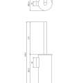 OMNIRES MODERN PROJECT Tualetes birste ar turētāju MP60621BL