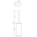 OMNIRES MODERN PROJECT Гарнитур с ершиком, хром MP60622CR