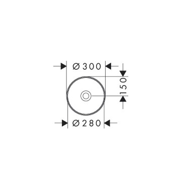Hansgrohe Xuniva S Uzliekamā izlietne 30x30cm SmartClean, 61070450