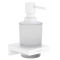 Hansgrohe AddStoris skysto muilo dozatorius su laikikliu, matinio stiklo/matinė balta 41745700