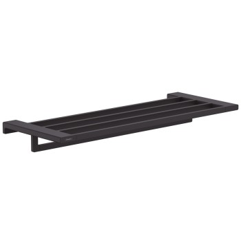 Vannas istabas plaukts Hansgrohe AddStoris, ar dvieļu turētāju, garums 65 cm, matēti melns 41751670