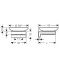 Hansgrohe AddStoris Мыльница, черный матовый