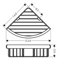 Hansgrohe Logis Universal Kampinis krepšys 226x160 mm, chromas