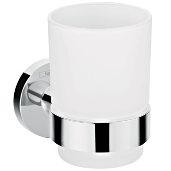 Glāze ar turētāju Hansgrohe Logis Universal, hroms