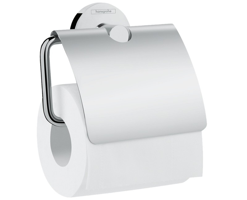 Hansgrohe Logis Universal Tualetes papīra turētājs ar pārsegu, hroms