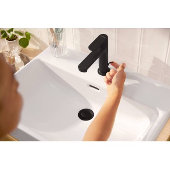 Vannas istabas izlietnes maisītājs Hansgrohe Rebris S 110, ar pop-up, matēts melns