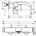 Hansgrohe Vivenis Vannas/dušas jaucējkrāns, 75420000