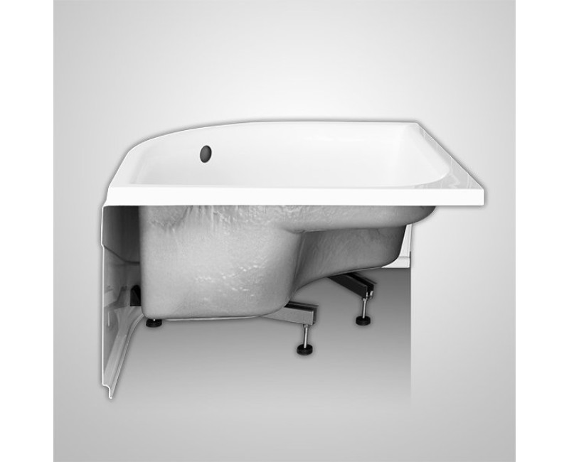 Roltechnik Dušas paliktnis pusapaļš VIKI LUX 900x900, balts