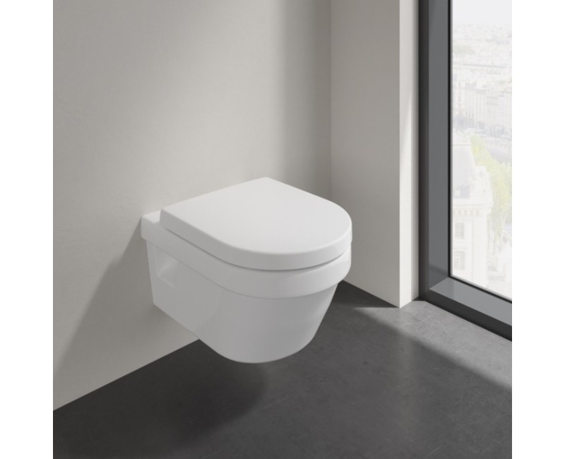Villeroy&Boch Architectura Rimless Piekaramais WC ar SC vāku, 5684HR01