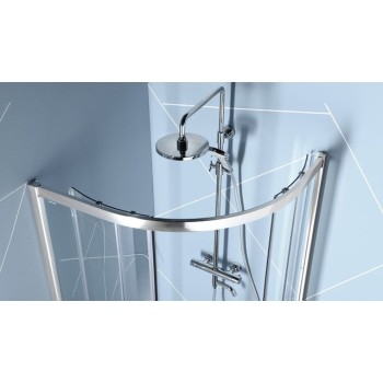 Dušas Kabīne Polysan Easy Line Pusapaļā 1000x800 H=1900mm EL2915