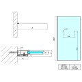 Dušas siena Polysan Modular Shower 900x2000mm MS1-90-D