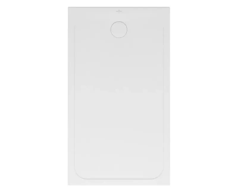 Dušo padėklas Villeroy & Boch Lifetime Plus, Stačiakampis, su neslystančia danga, keramika, savarankiškas, nuotekų diametras 90 mm, 140x90 cm, Baltas, 6223S401