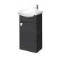Vannas istabas skapītis Riva SA 40-11 (Bez Izlietnes) Woodflow Ash