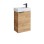 Vannas istabas skapītis ar izlietni Riva SA 40A-5 Gold Craft Oak