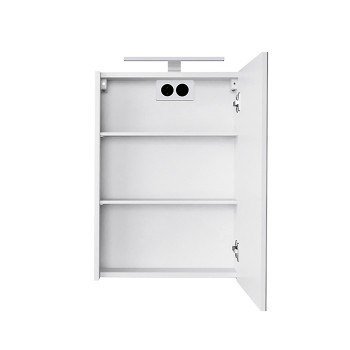 Spoguļskapītis Riva SV45DZ ar LED apgaismojumu, Balts OUTLET neražo