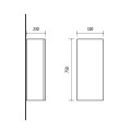 Sienas skapītis Riva U 32-11Concrete