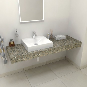 Darba virsma Sapho TAILOR Rockstone 130x50 cm, L versija TR130L