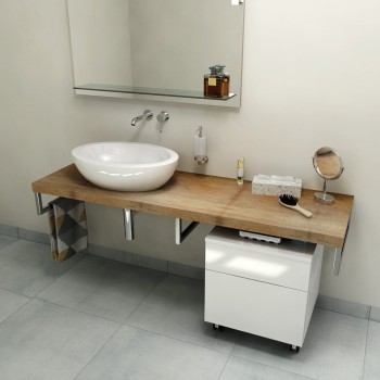 Darba virsma Sapho AVICE 120x50cm, biezums 5cm, vecs koks AV128