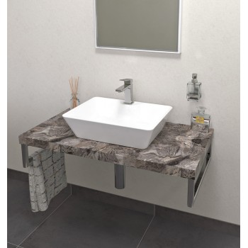Darba virsma Sapho AVICE 100x50cm, biezums 5cm, pelēks akmens AV1010