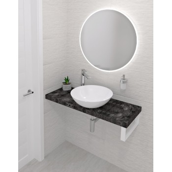 Darba virsma Sapho AVICE 110x36cm, biezums 5cm, šķeldēts akmens AV1169