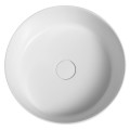 Vannas istabas izlietne Sapho THIN uz virsmasRockstone Ø 38 cm, Agila/balta matēta