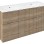 Vannas istabas skapītis Sapho CIRASA STRIP Dubultais (bez izlietnes) 118,4x64x46cm, siena CR121-2322-21