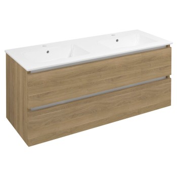 Vannas istabas skapītis Sapho EZARA dubultais bez izlietnes, 120x55x46cm, ozolkoka cuneo imitācija EZ121-2525